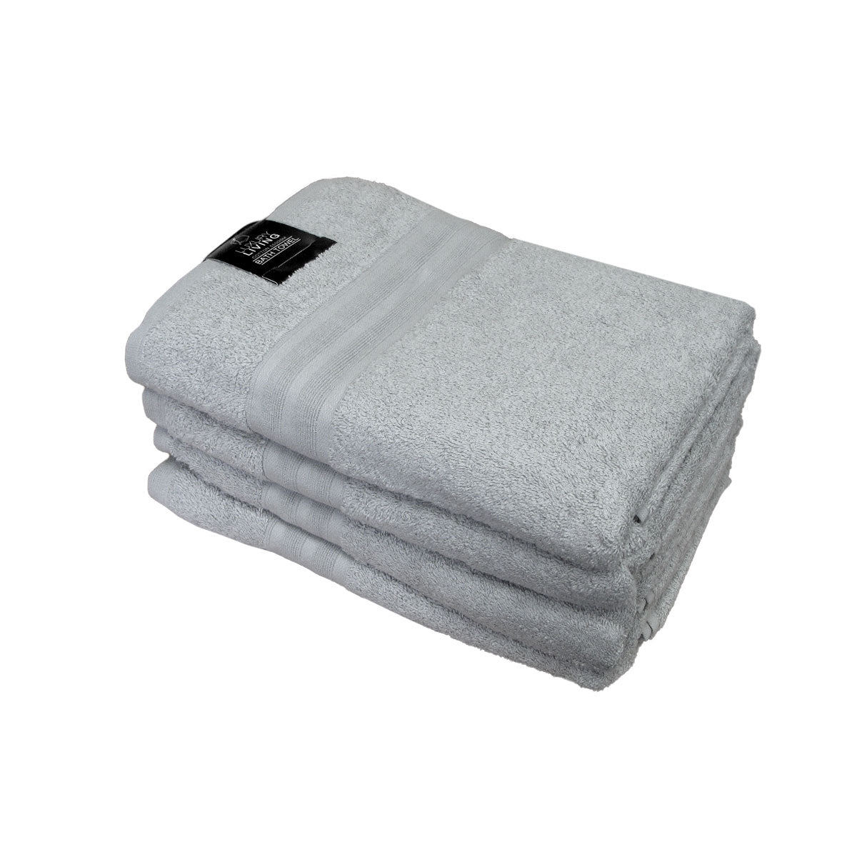 550GSM Set of 4 100% Cotton Terry Bath Towels 70 x 140 cm
