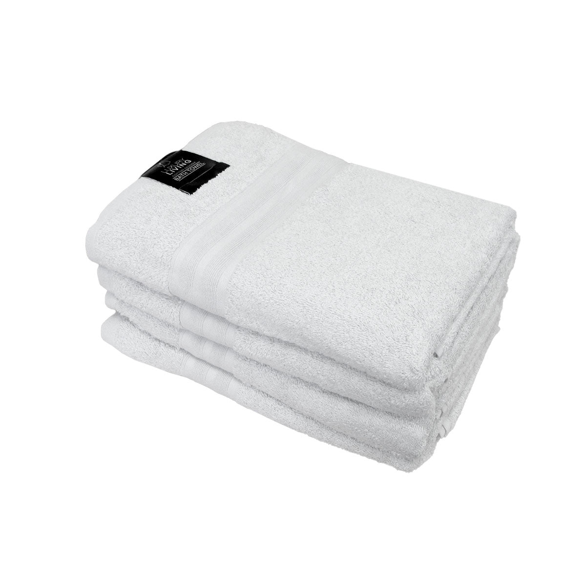 550GSM Set of 4 100% Cotton Terry Bath Towels 70 x 140 cm