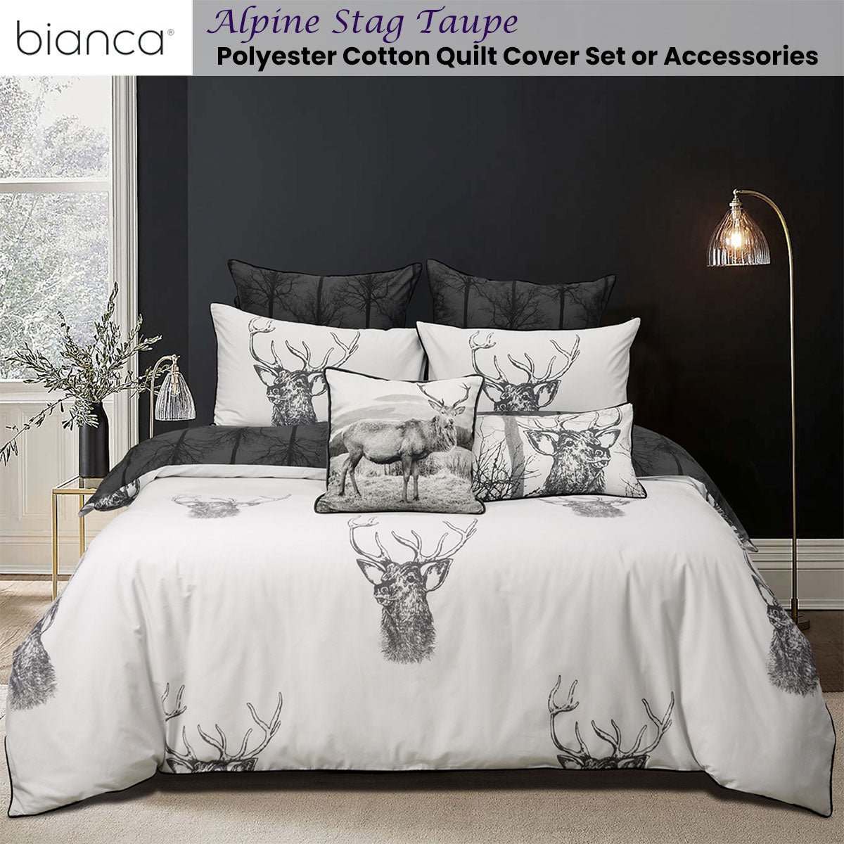 Bianca Alpine Stag Polyester Cotton Quilt Cover Set
