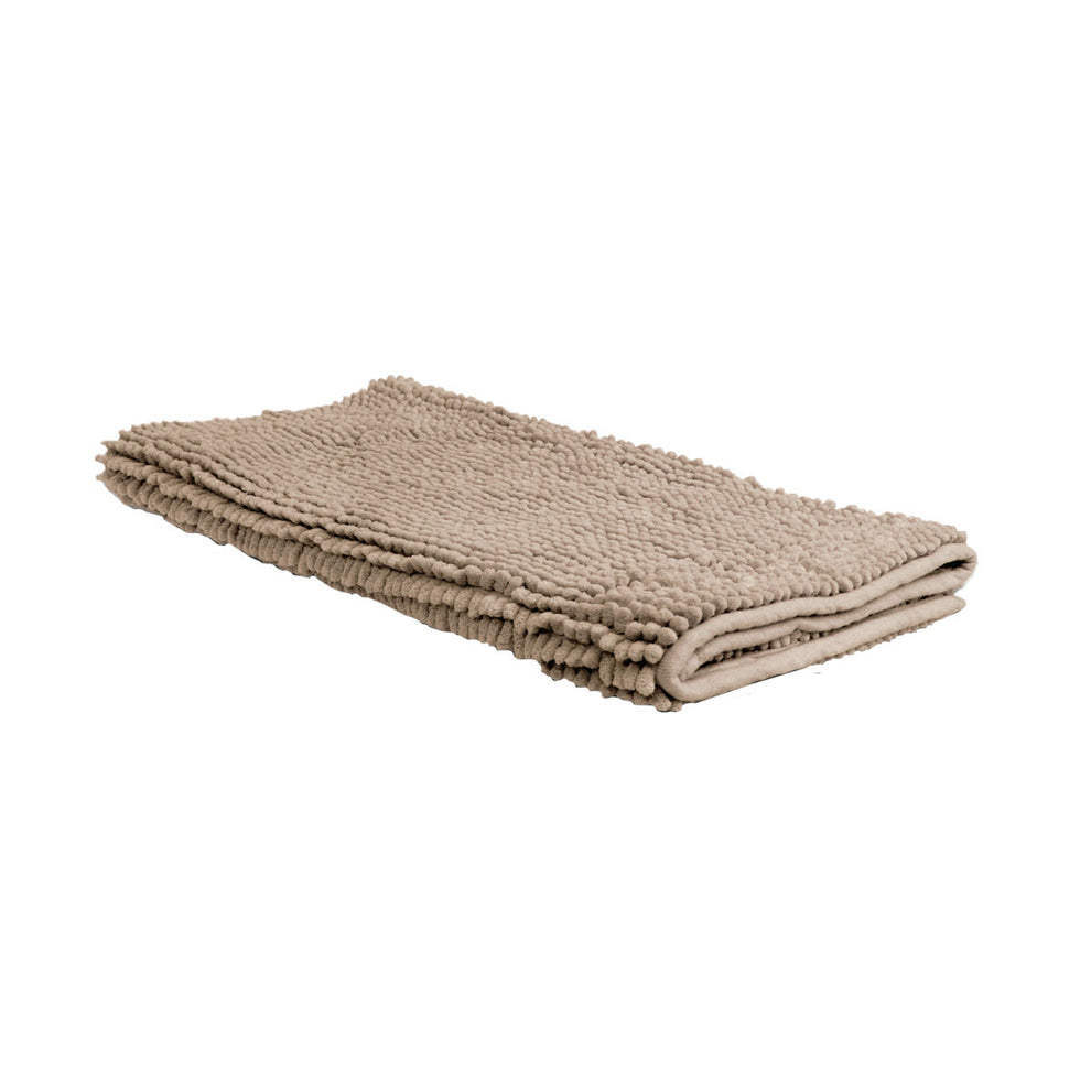 Chenille Toggle Bath Mat 50 x 80cm Grey main image 0
