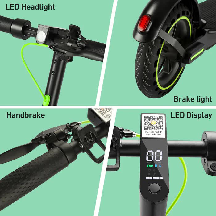 Buna Classic Electric Scooter – 350W Motor, 8.5" Pneumatic Tires