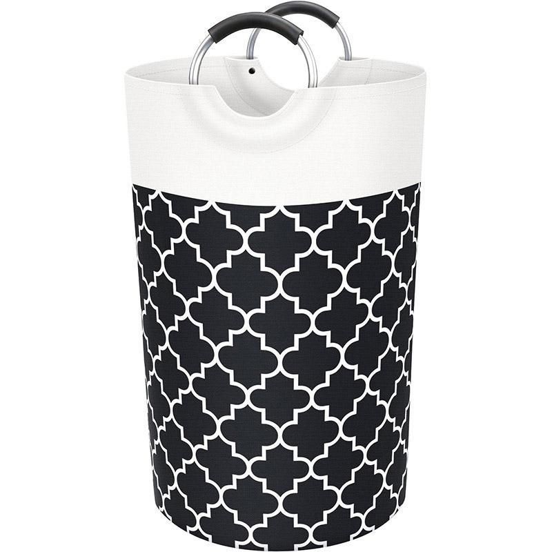Laundry Basket – 82L Large Capacity, Black, Foldable with Waterproof Fabric