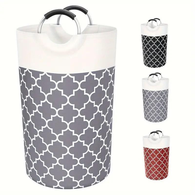 Laundry Basket – 82L Large Capacity, Black, Foldable with Waterproof Fabric