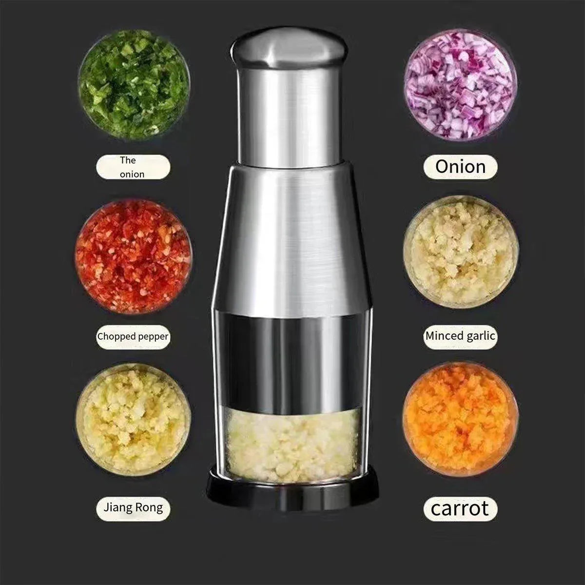 Garlic Press Crusher – Manual Mincer, 304 Stainless Steel