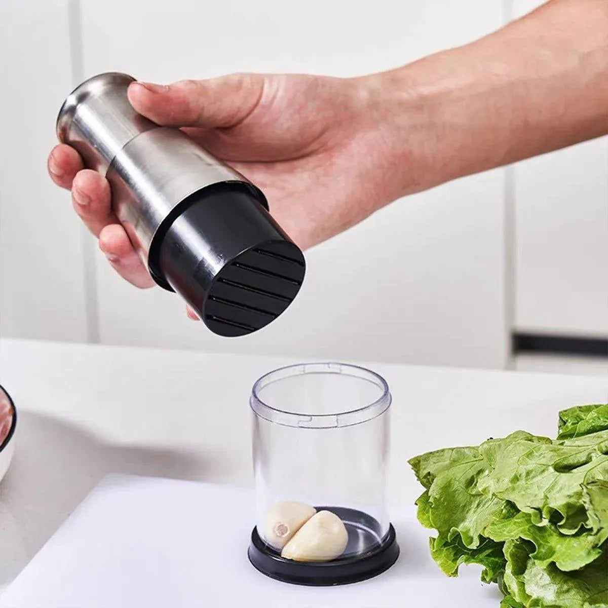 Garlic Press Crusher – Manual Mincer, 304 Stainless Steel