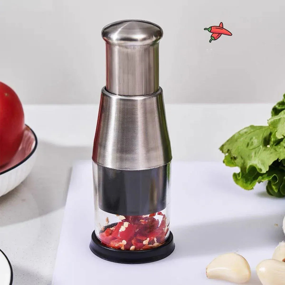 Garlic Press Crusher – Manual Mincer, 304 Stainless Steel
