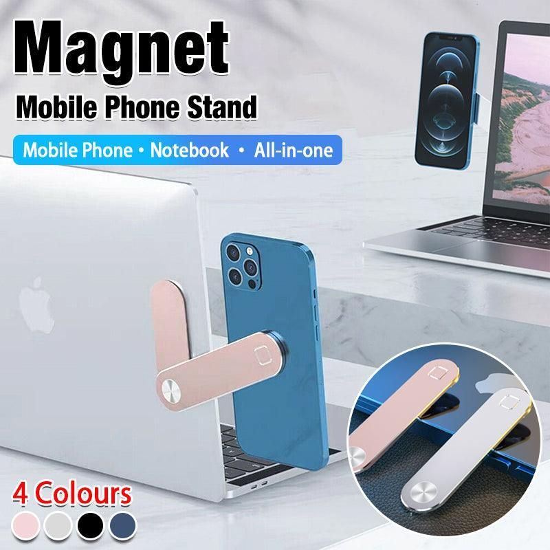 Adjustable Side Mount Phone Holder for Laptop – Portable, Pink, Aluminum Alloy