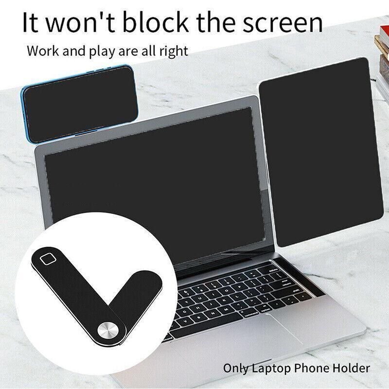 Adjustable Side Mount Phone Holder for Laptop – Portable, Pink, Aluminum Alloy
