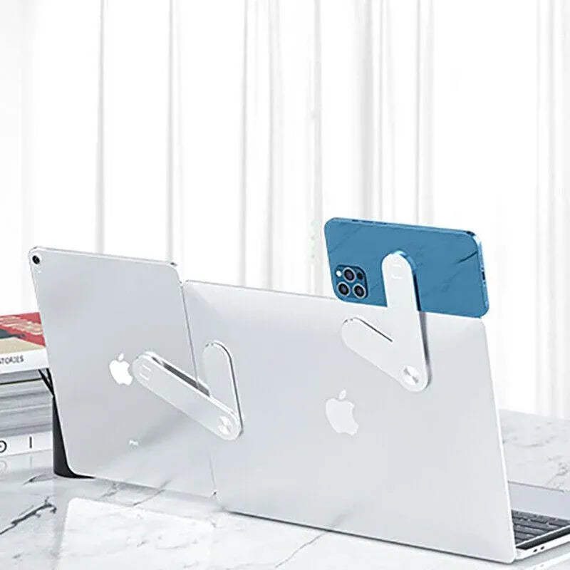 Adjustable Side Mount Phone Holder for Laptop – Portable, Pink, Aluminum Alloy