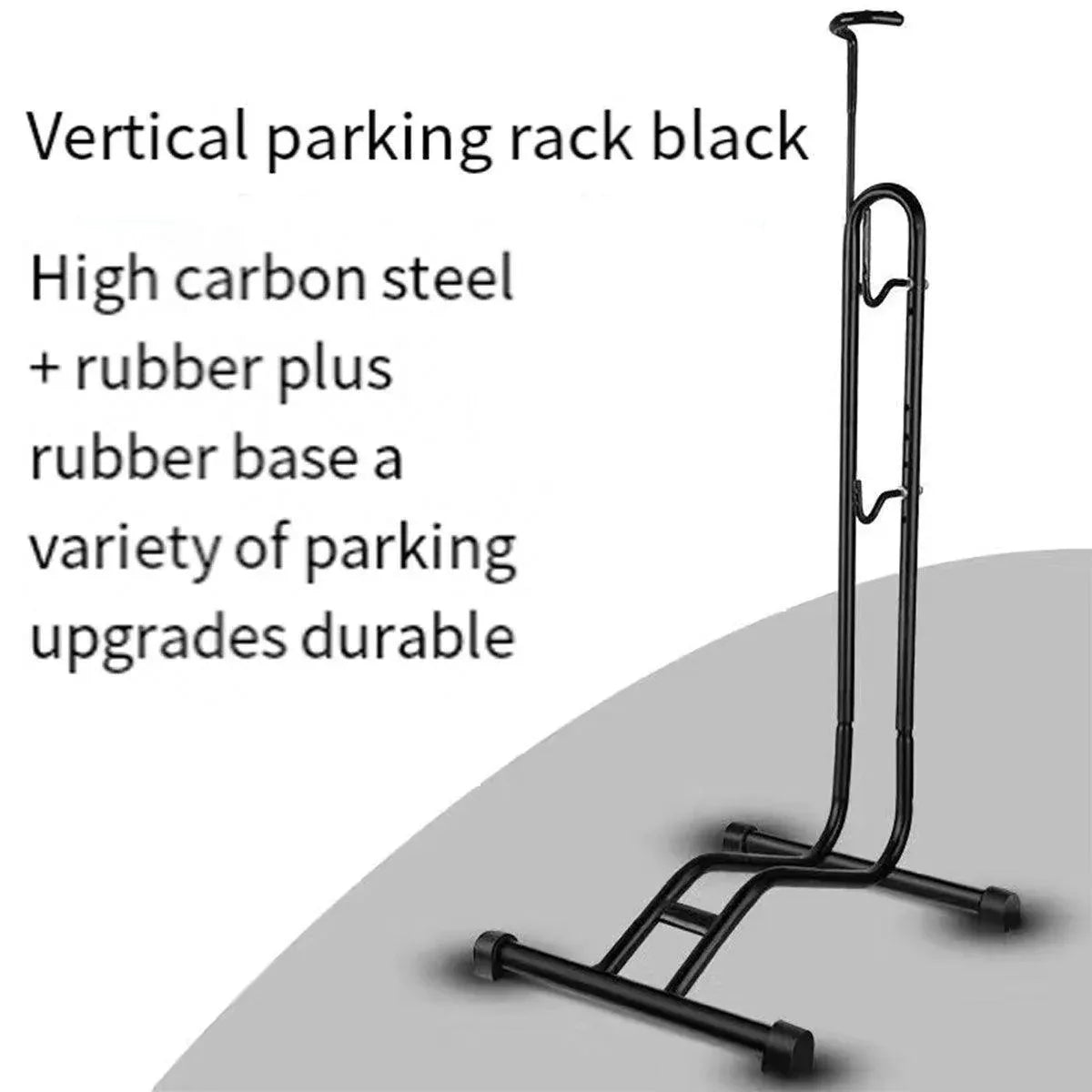 Mountain Bicycle Stand – L-Shaped Frame, High-Carbon Steel, Black