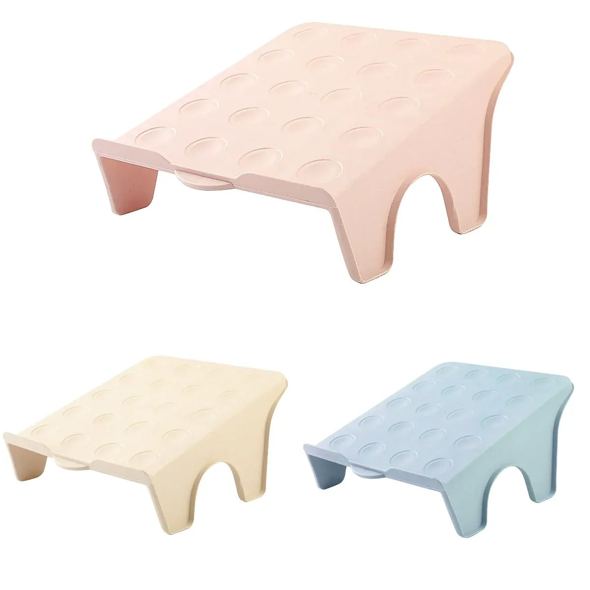 Double Layer Shoe Rack – Space-Saving Organizer, Pink, Set of 5
