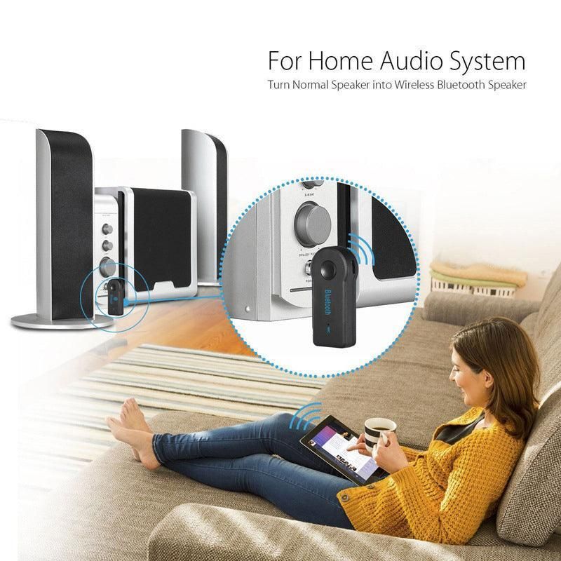 Wireless Bluetooth to Aux 3.5mm Car Music Receiver – Bluetooth 5.0, Compact Design