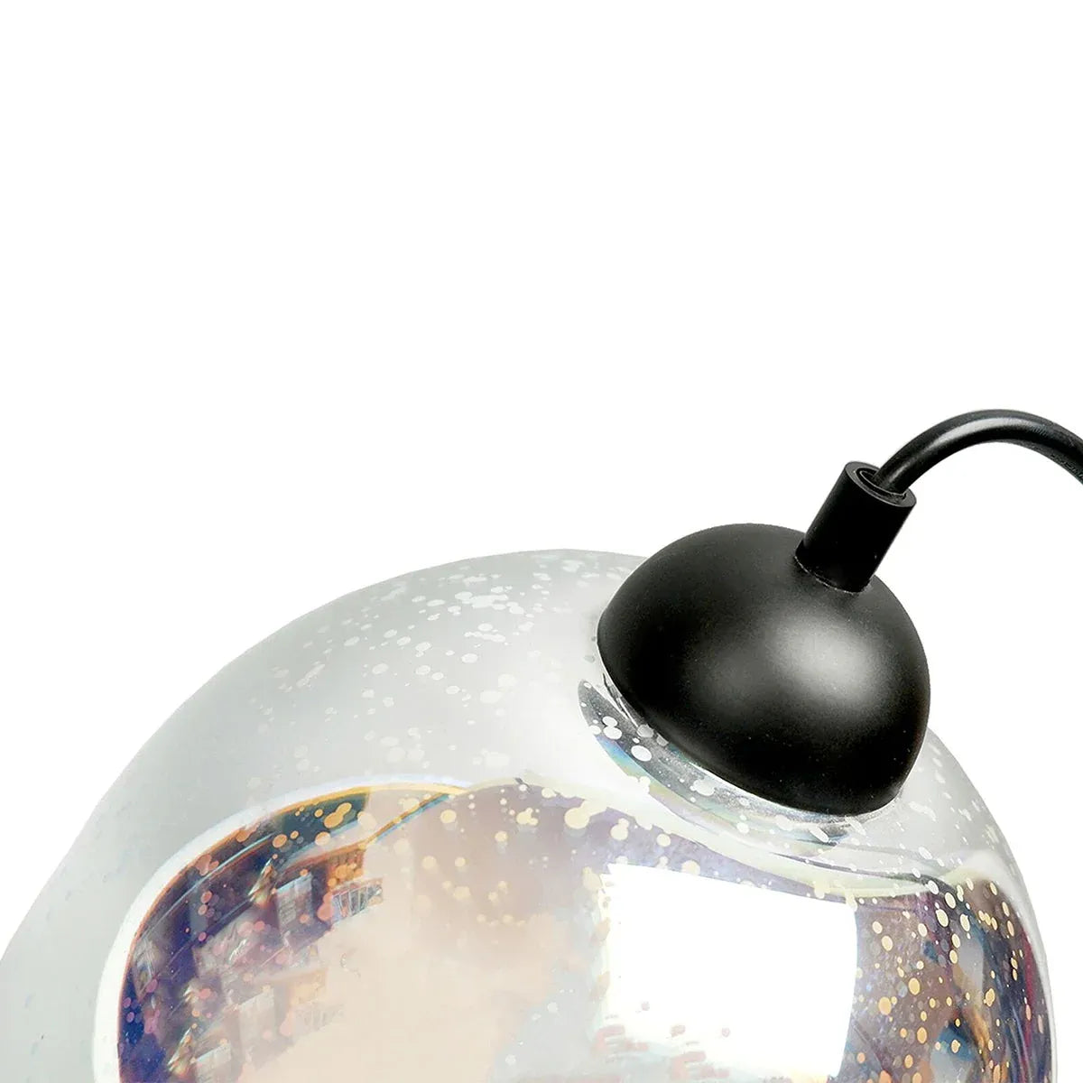 Moravian Oval Pendant Light – Chrome Glass Shade