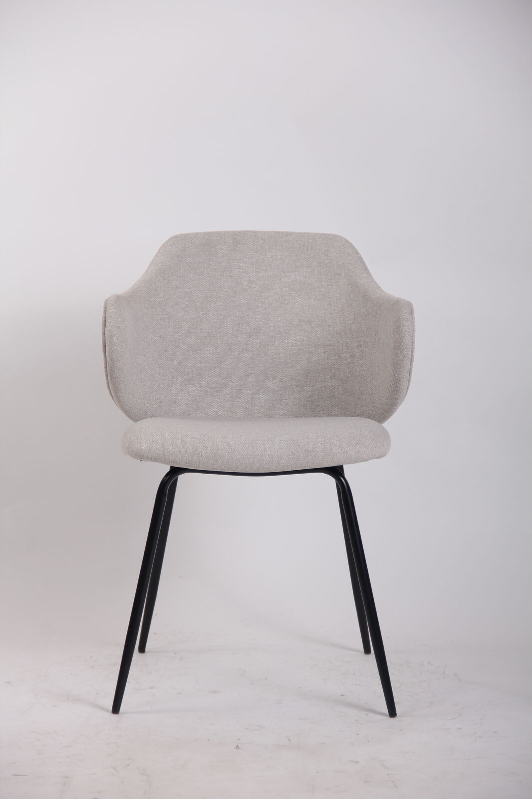 Set of Dining Chairs Corduroy Fabric with Metal Legs