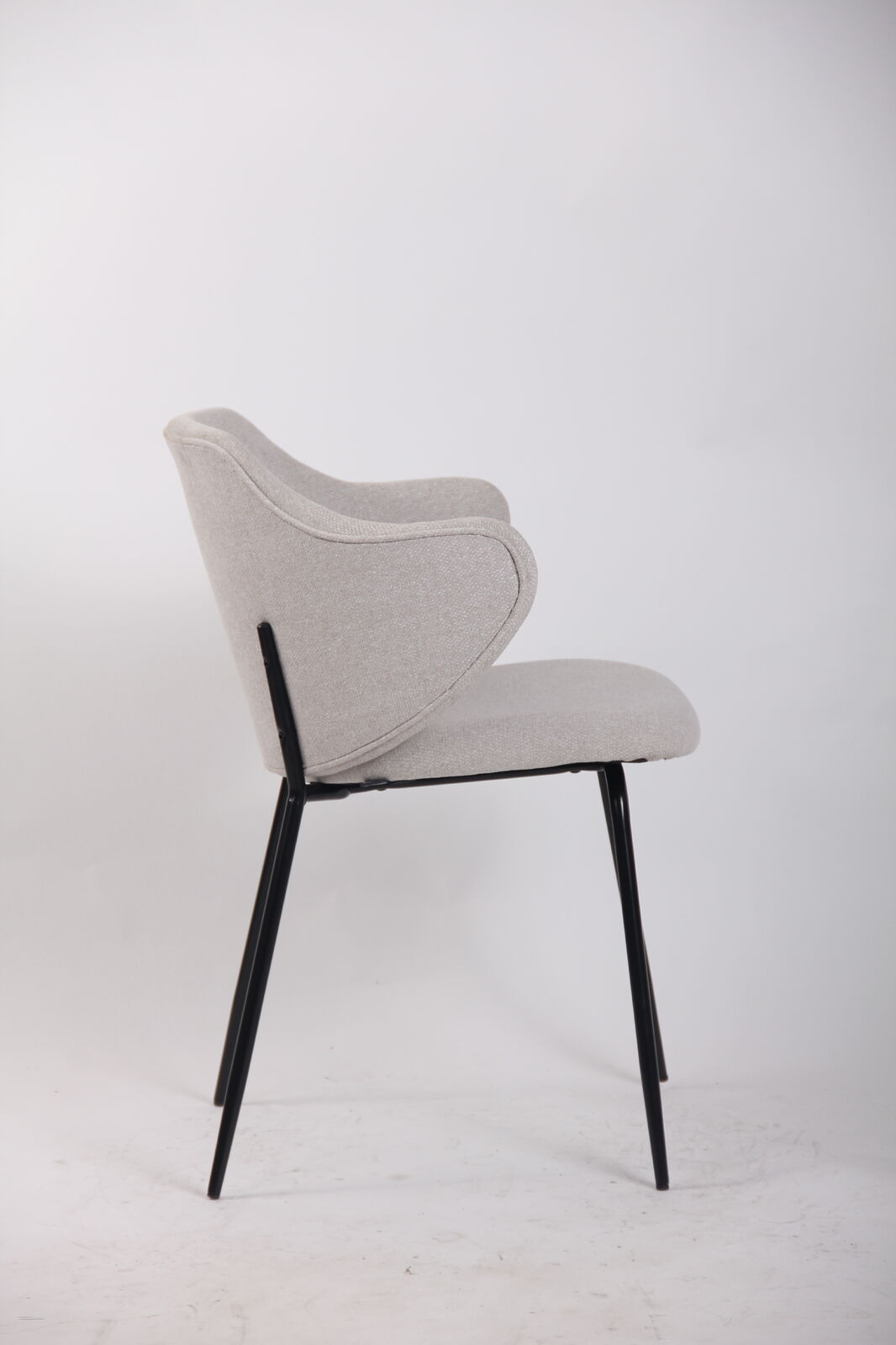 Set of Dining Chairs Corduroy Fabric with Metal Legs