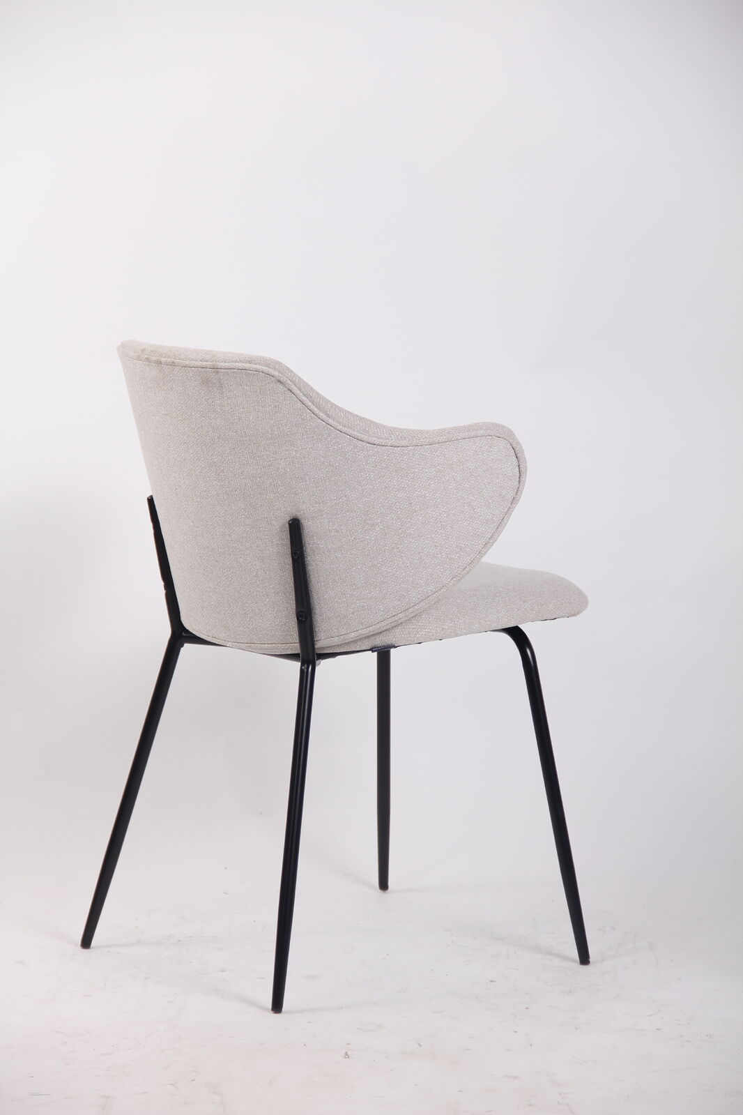 Set of Dining Chairs Corduroy Fabric with Metal Legs