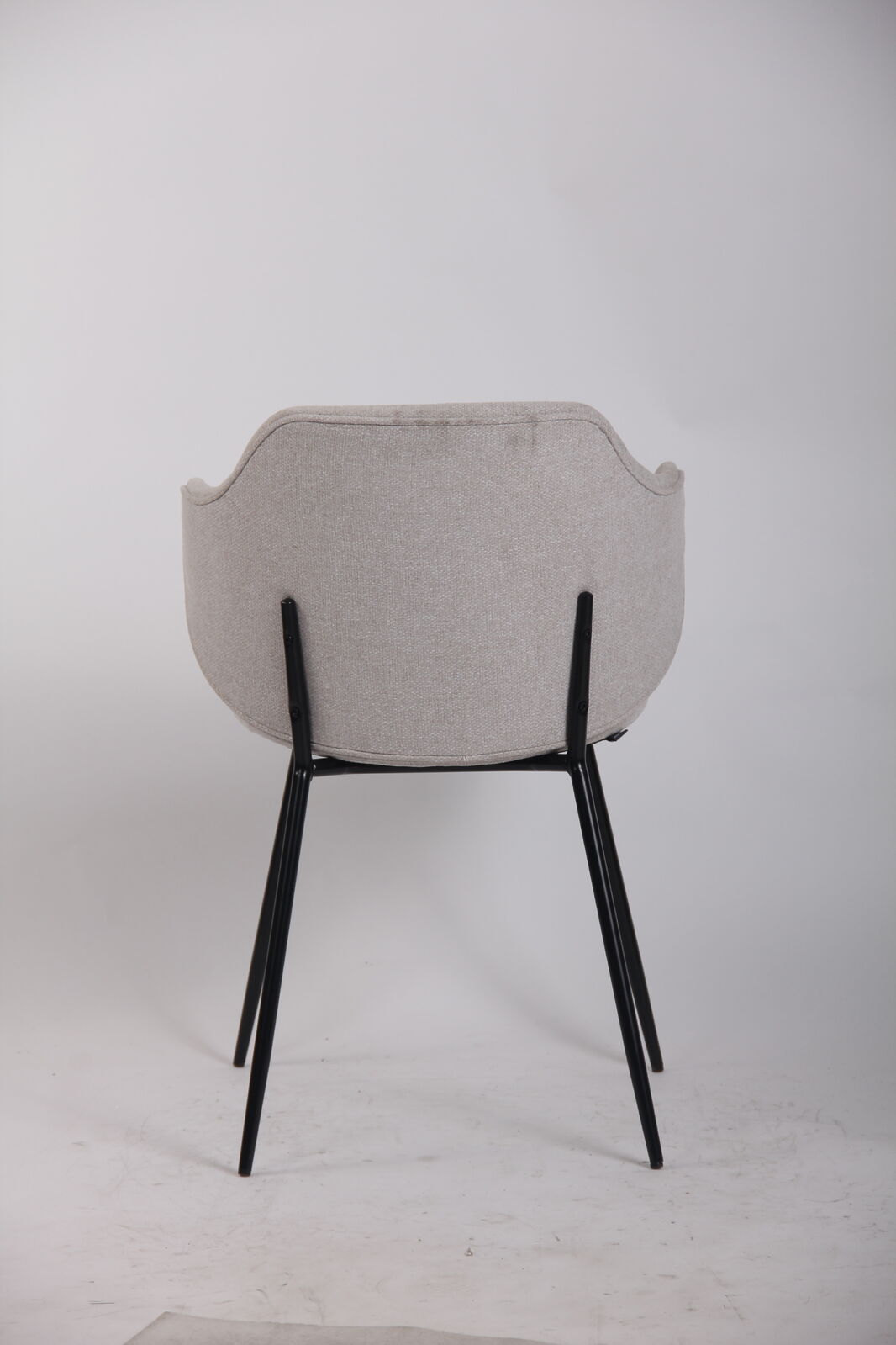 Set of Dining Chairs Corduroy Fabric with Metal Legs