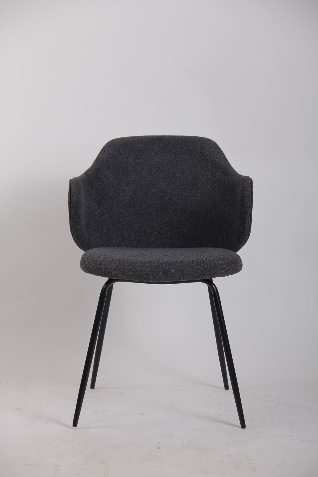 Set of Dining Chairs Corduroy Fabric with Metal Legs