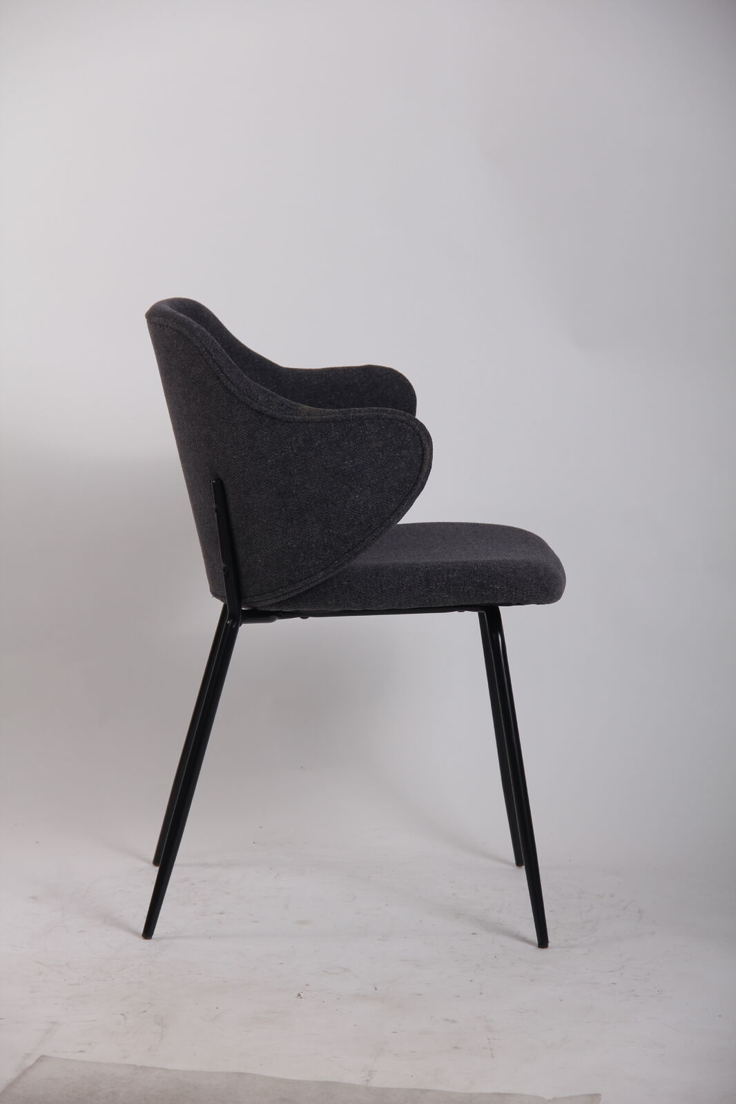 Set of Dining Chairs Corduroy Fabric with Metal Legs