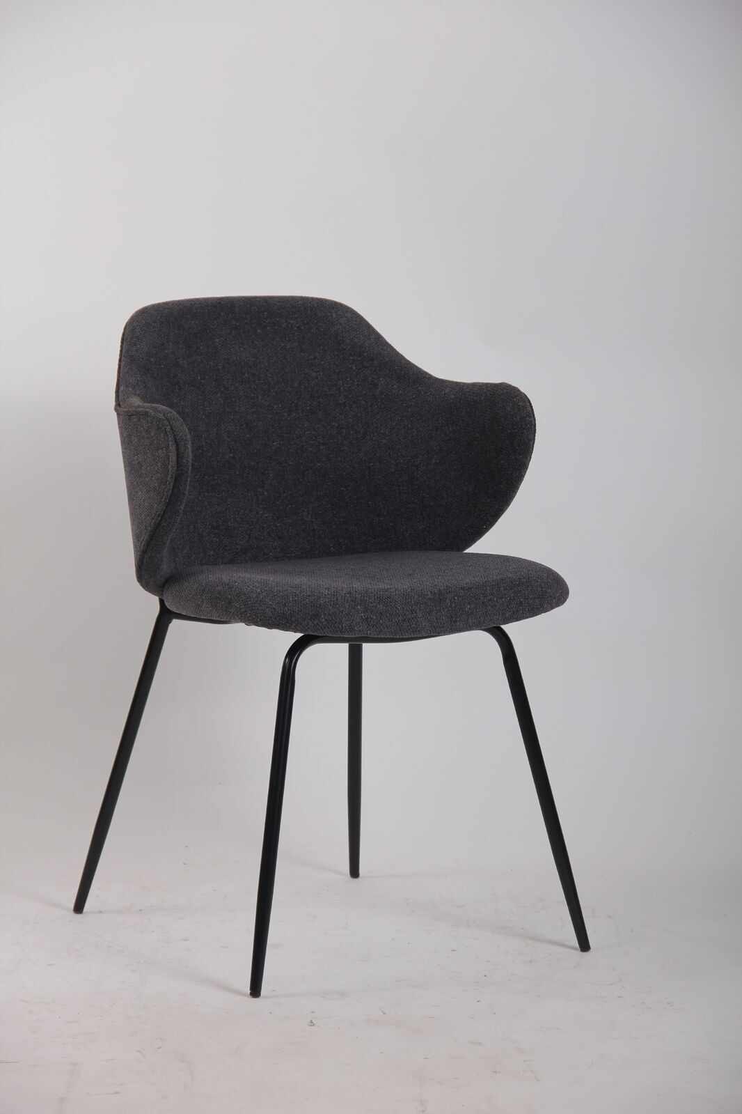 Set of Dining Chairs Corduroy Fabric with Metal Legs