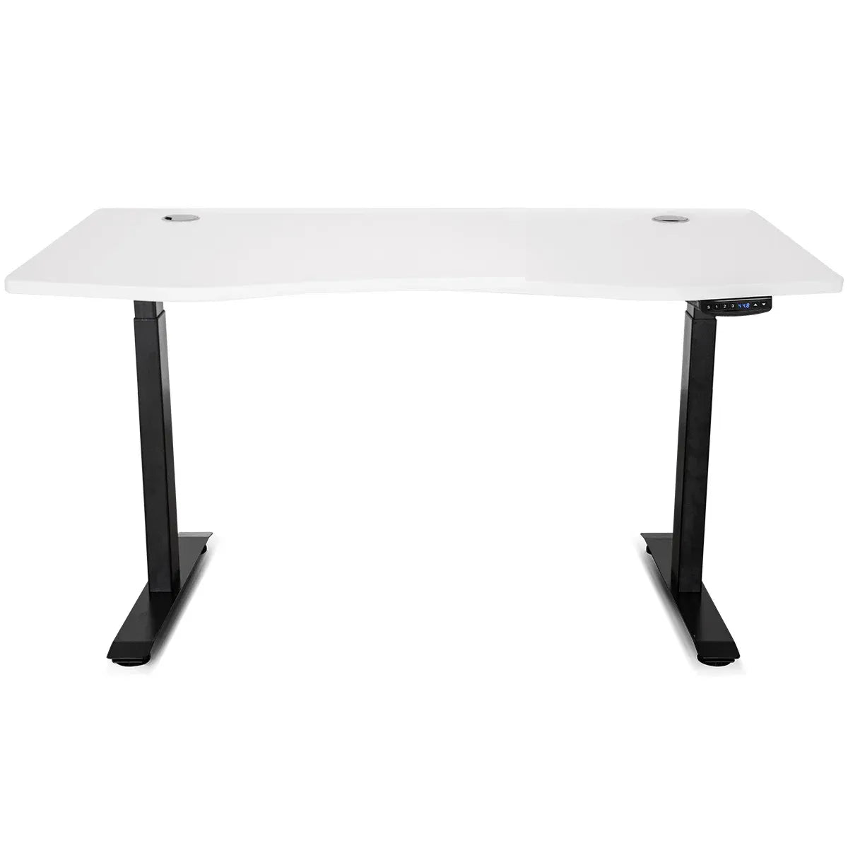 ErgoDesk AUTO Series Standing Desk – Automatic Height, 150cm, White & Black