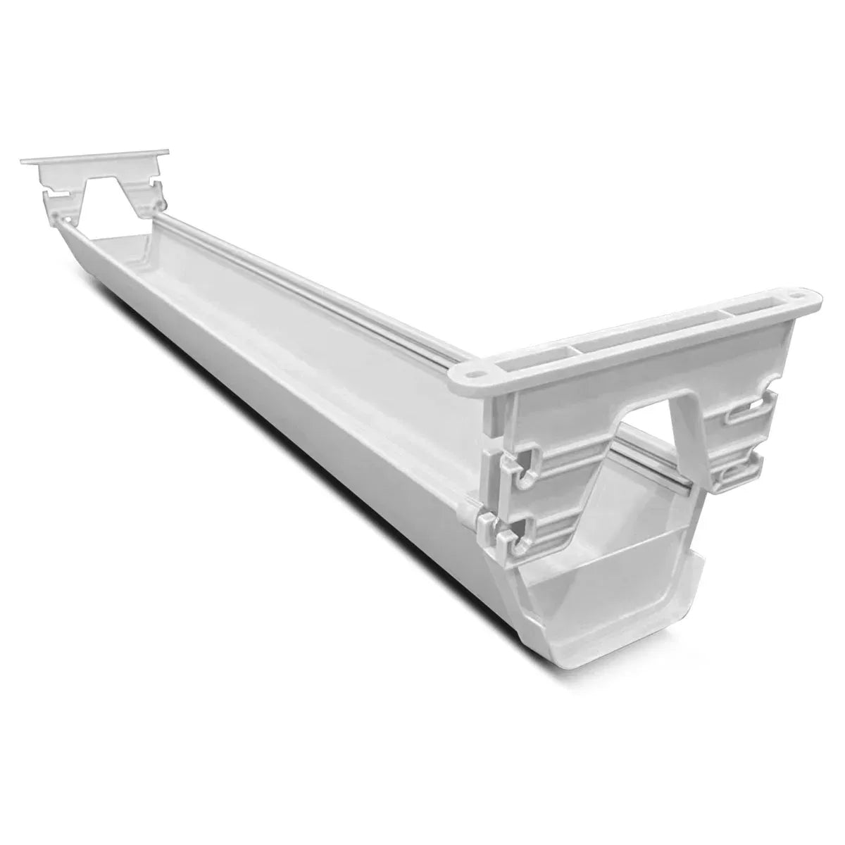 ErgoDesk Automatic Standing Desk – Adjustable Height, 1500mm White with Cable Management Tray