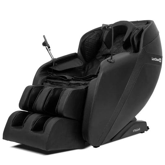 LuxCloud Air Massage Chair – Zero Gravity Heated, Black PU Leather
