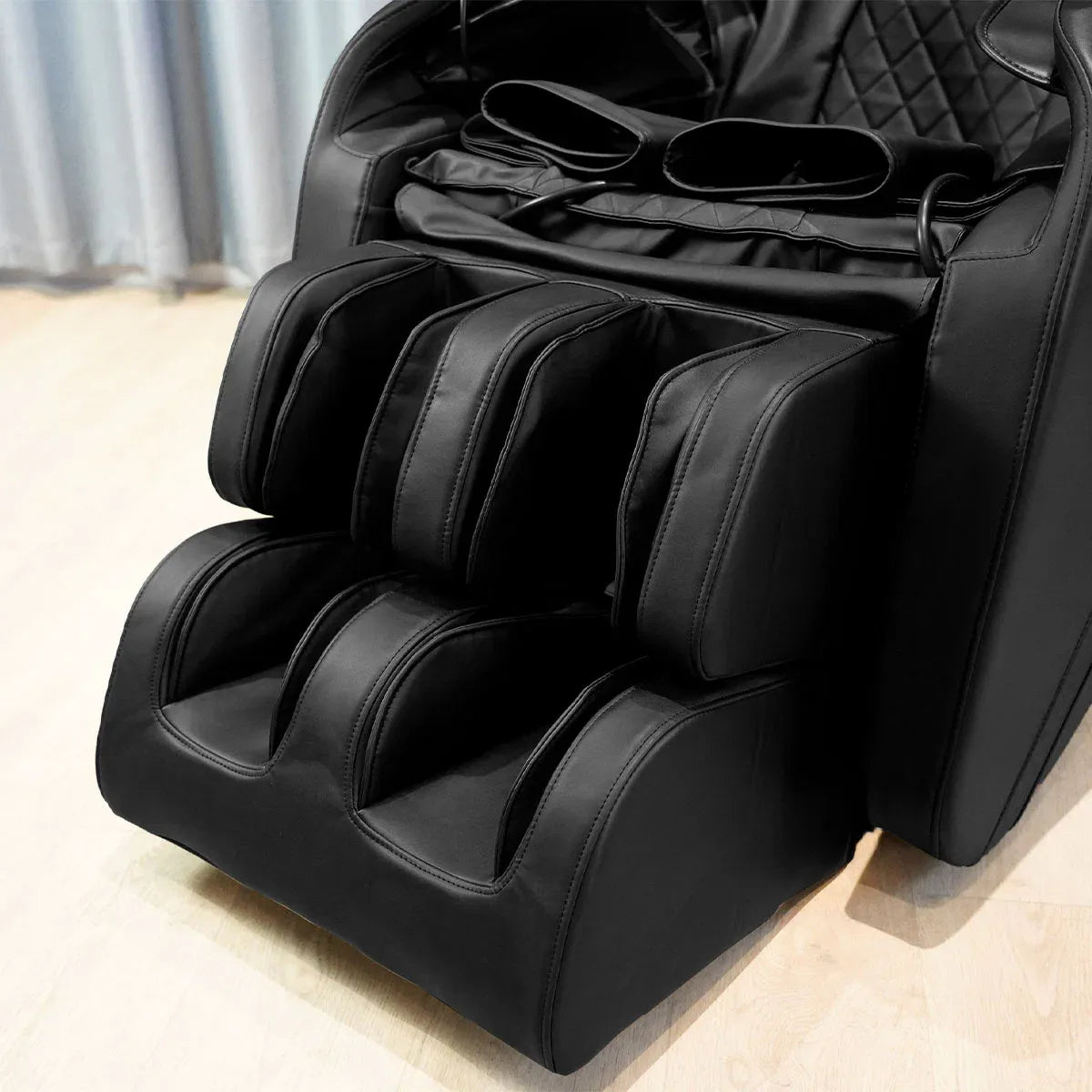 LuxCloud Air Massage Chair – Zero Gravity Heated, Black PU Leather