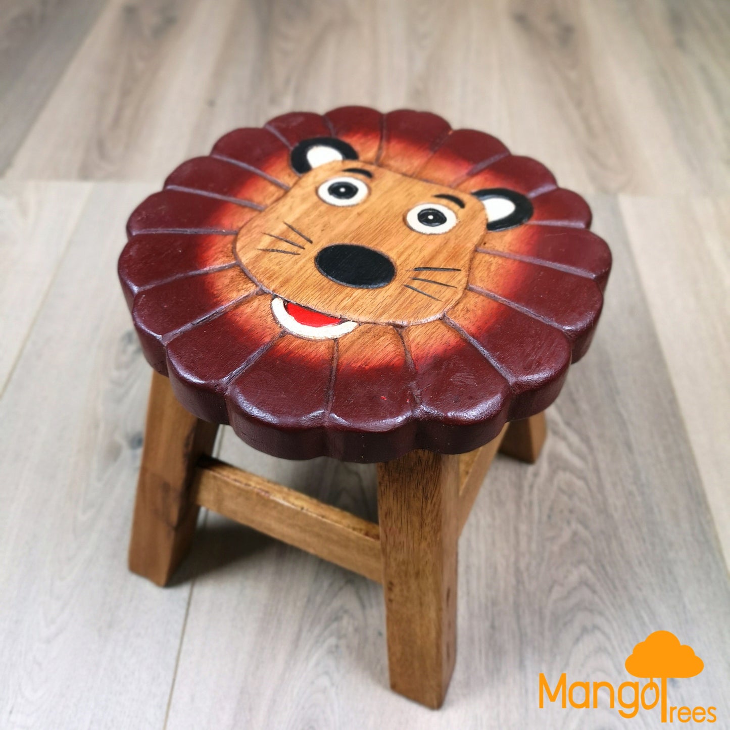 Kids Wooden Stools - Dog, Lion, Monkey, Ram, Cat