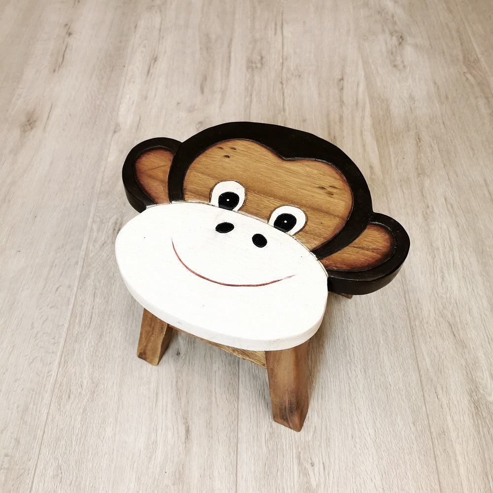 Kids Wooden Stools - Dog, Lion, Monkey, Ram, Cat