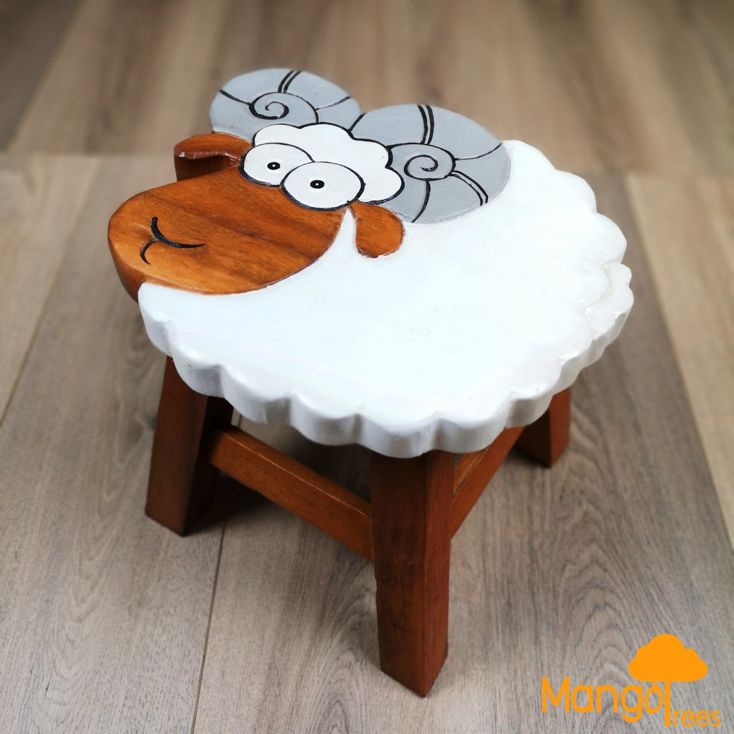 Kids Wooden Stools - Dog, Lion, Monkey, Ram, Cat