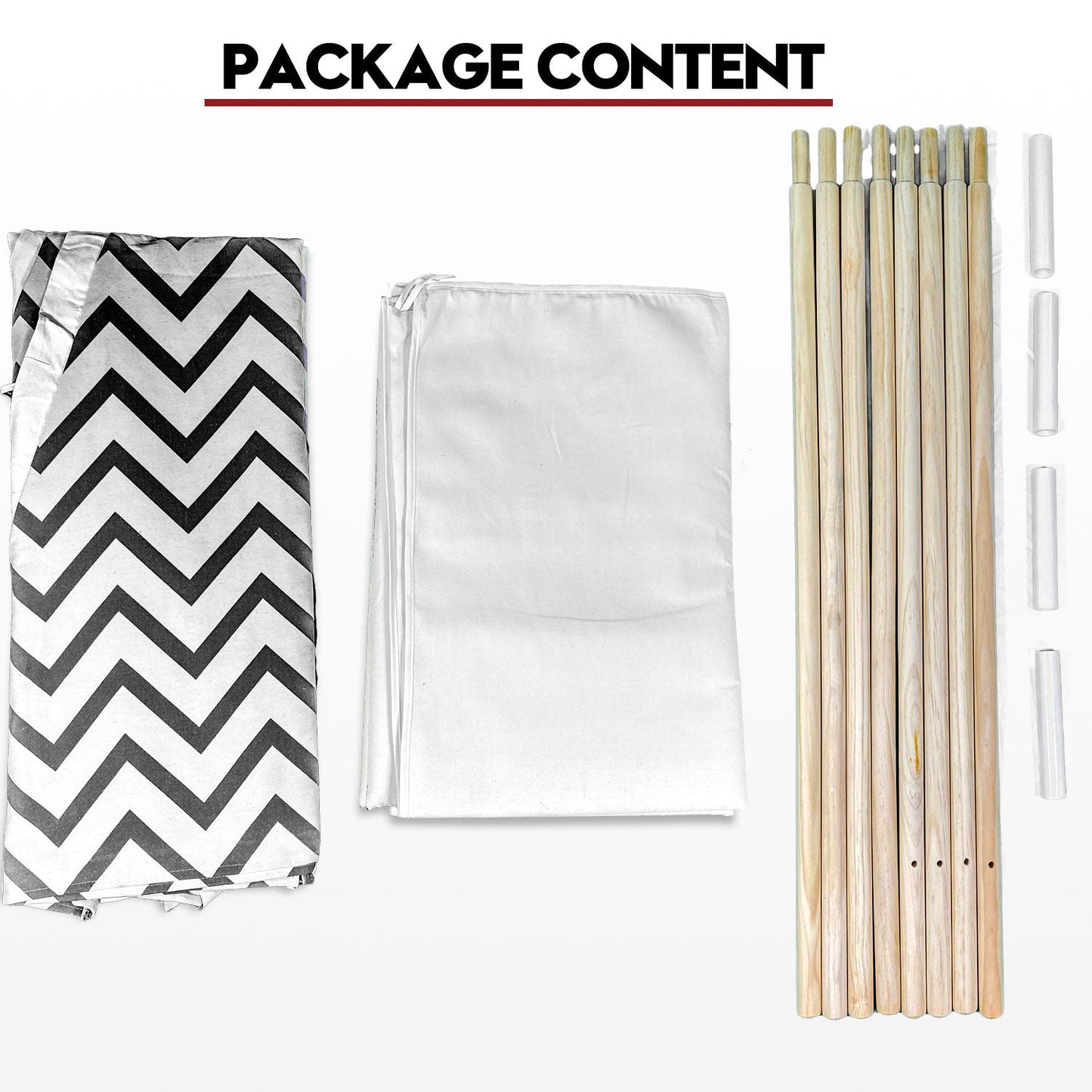 Giant Cotton Canvas Kids Teepee Wigwam Children Pretend Play Tent Indoor Outdoor Party