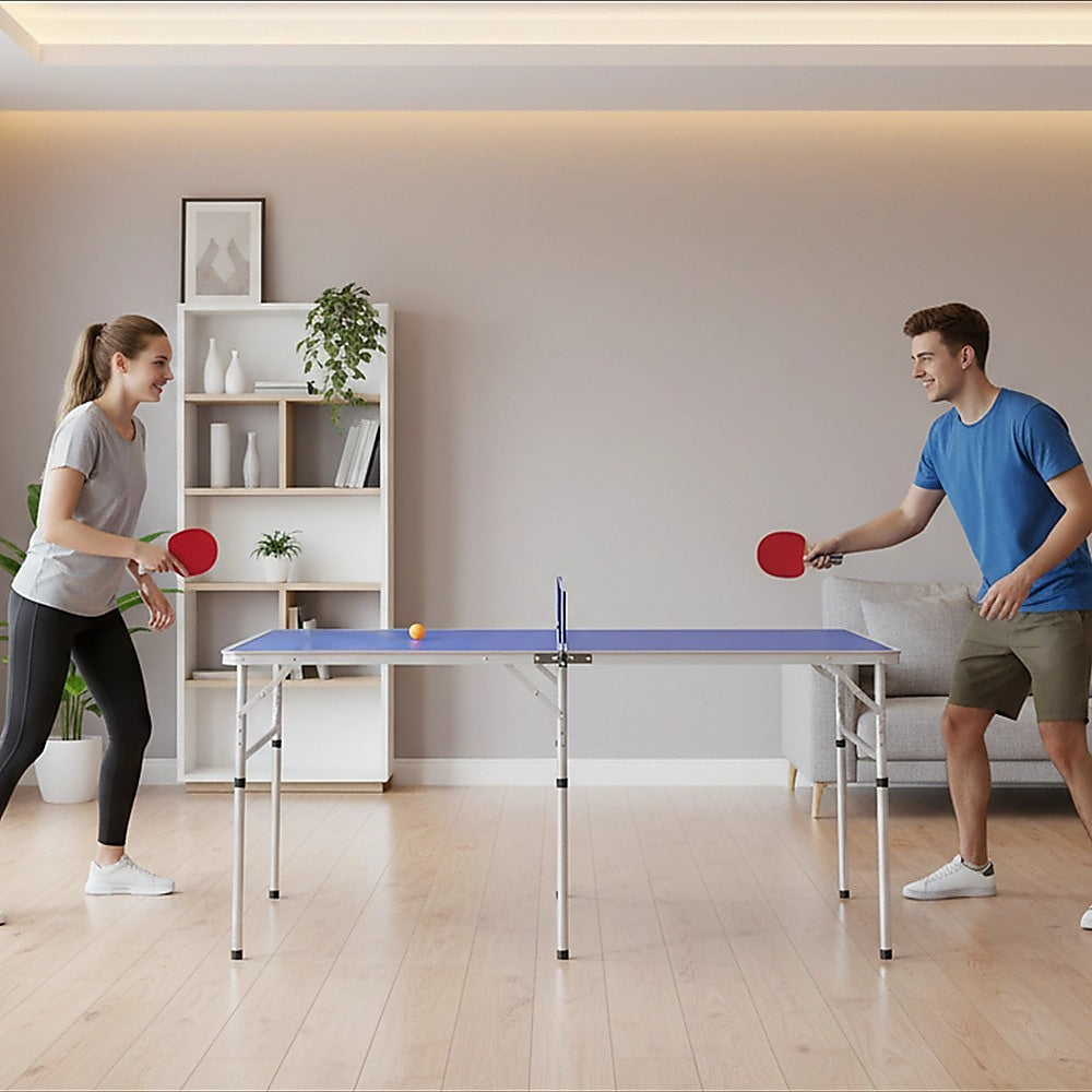 152cm Portable Tennis Table, Folding Ping Pong Table Game Set