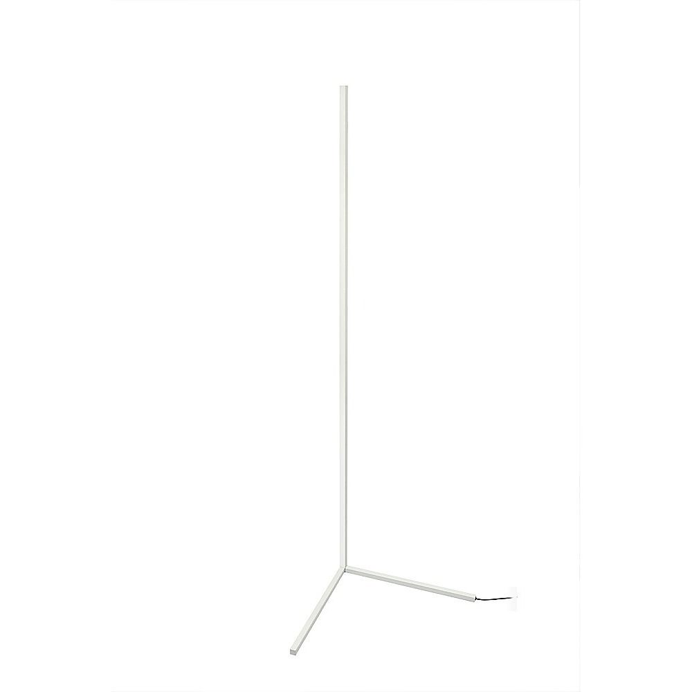Minimalist RGB LED Corner Floor Lamp – White, Dimmable Mood Lighting