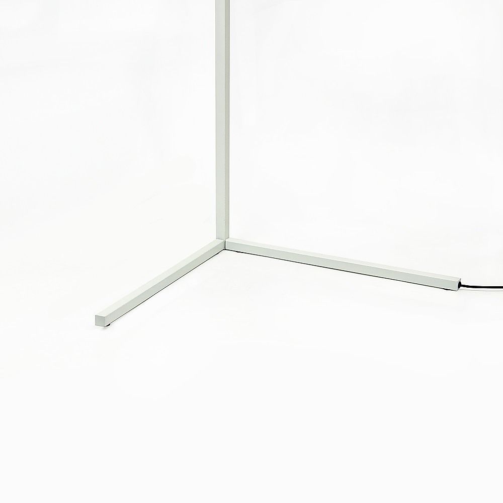 Minimalist RGB LED Corner Floor Lamp – White, Dimmable Mood Lighting