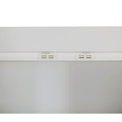 3 Door Wardrobe – White Finish, Hanging Rail & Shelves