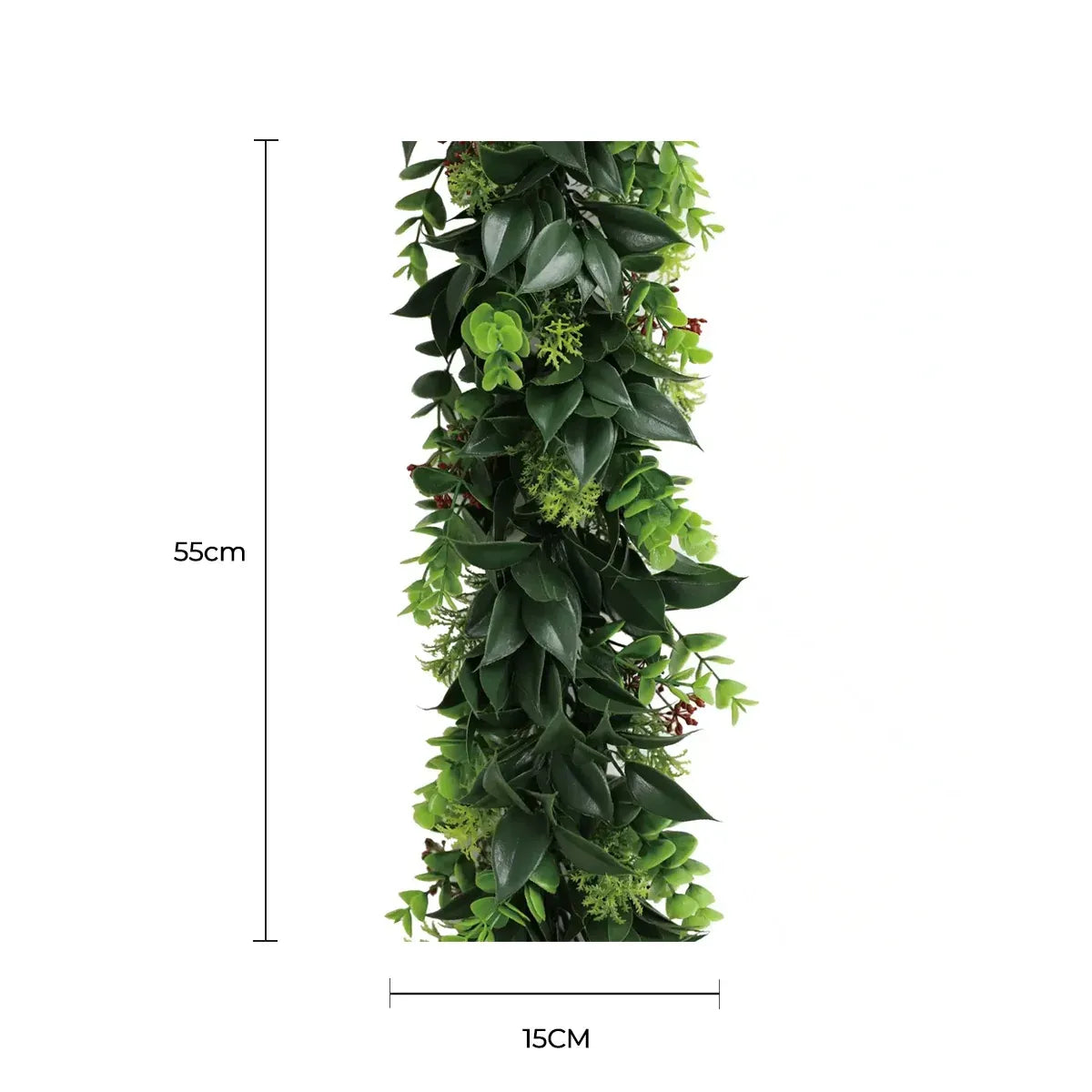 Artificial Extendable Hanging Wreath – UV Resistant, 55cm