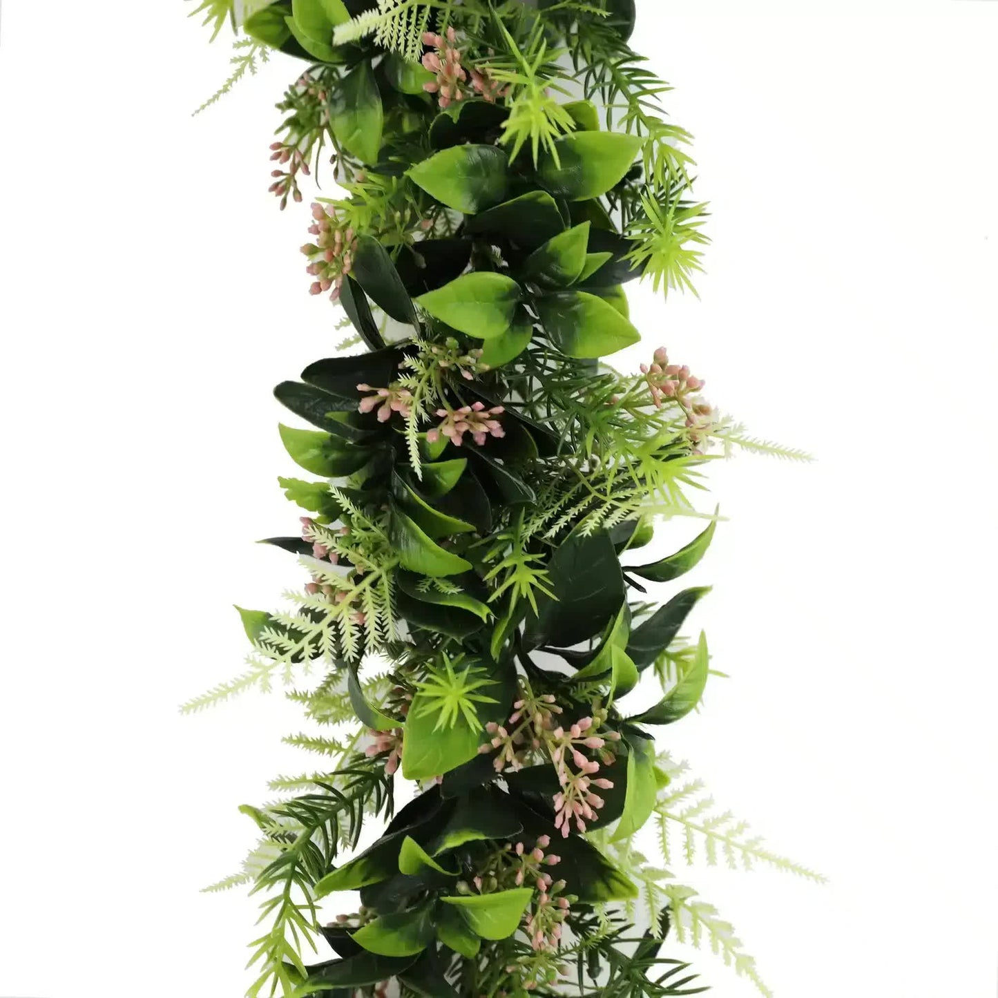 Artificial Mixed Leaf Garland – UV Resistant, 55cm Length