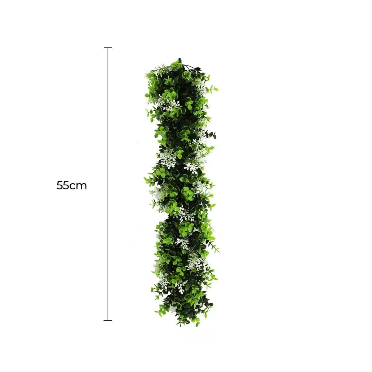 Artificial Extendable Hanging White Eucalyptus Vine – UV Resistant, 55cm