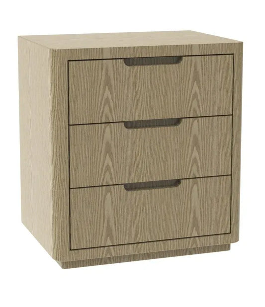 Bedside Table – Oak Finish, 61 cm Height