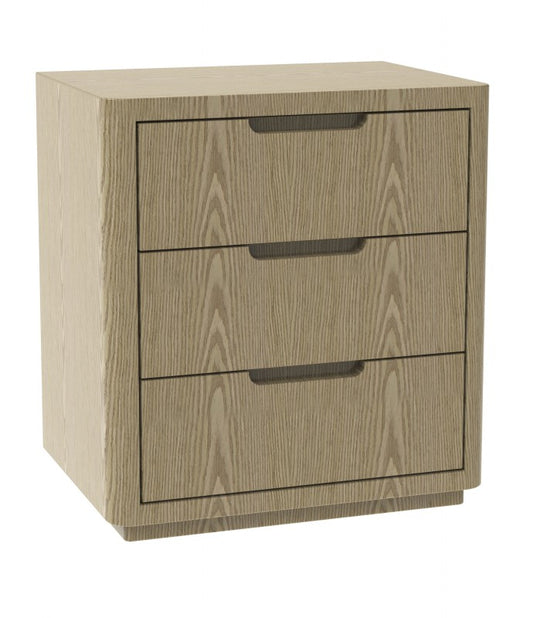 Bedside Table – Oak Finish, 61 cm Height