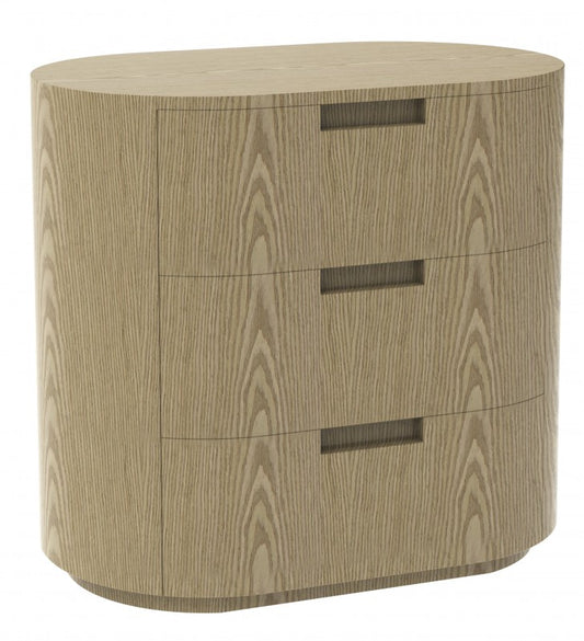 Bedside Table – Oak Veneer, 61 cm