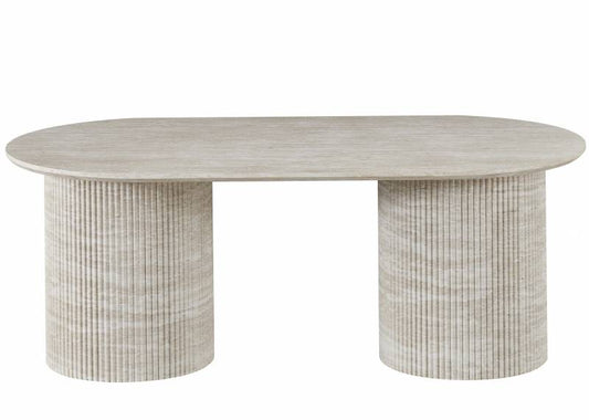 Elodie Coffee Table – Travertine Texture, 120x60 cm