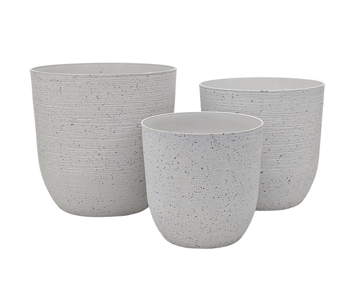 bulk 4 Sandstone Look Thick Plastic Planter Large Size 33x35cm