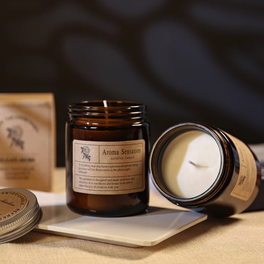 Aromatherapy Scented Candle - Hand-Poured Soy Wax Candle for Relaxation and Home Decor