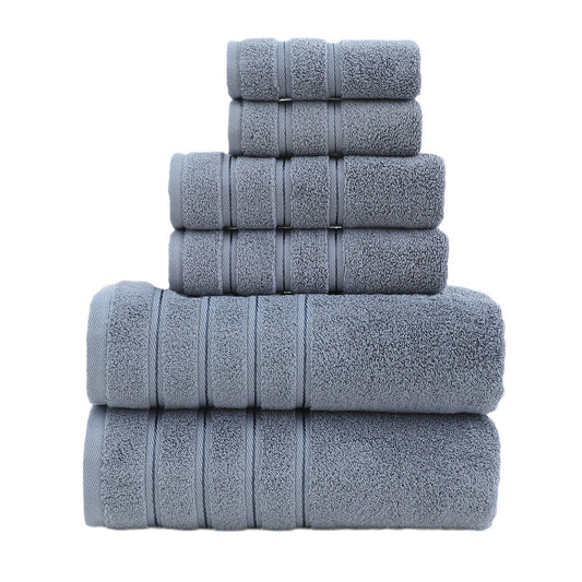 Luxury Cotton Towel Set - 6-Piece Ultra-Soft Bath, Hand, and Washcloth Set