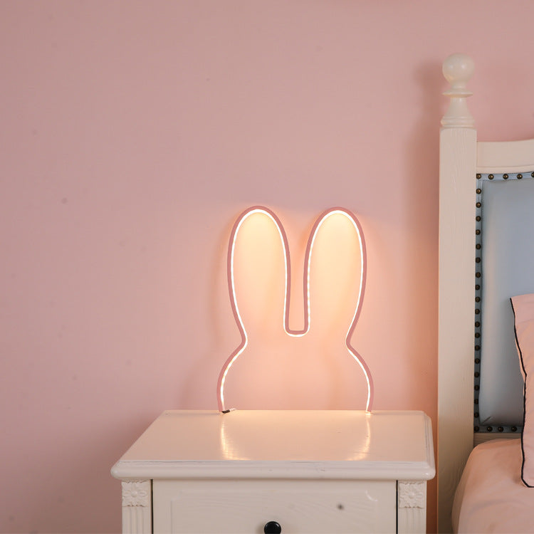 Bunny LED Wall Night Light – Warm White USB Powered, 29x30cm