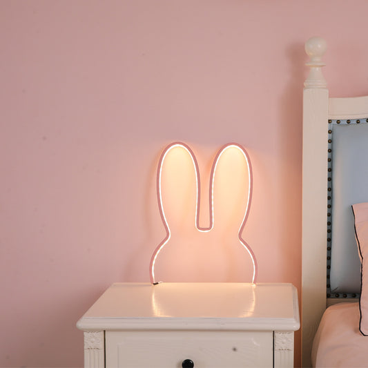 Bunny LED Wall Night Light – Warm White USB Powered, 29x30cm