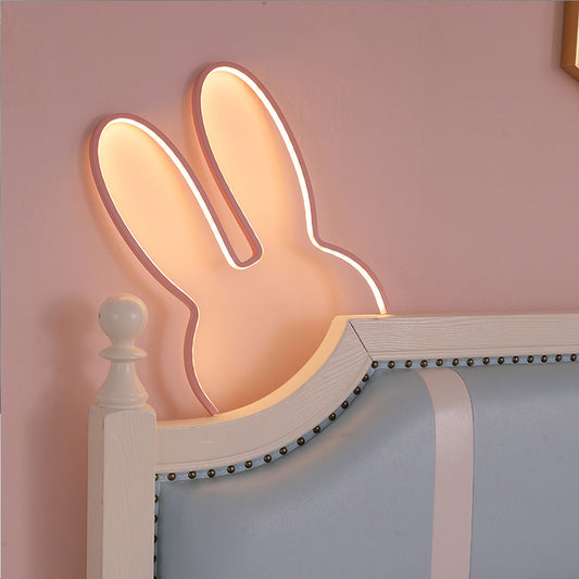 Adorable Bunny LED Wall Night Light – USB Powered, Warm White, 40x30cm