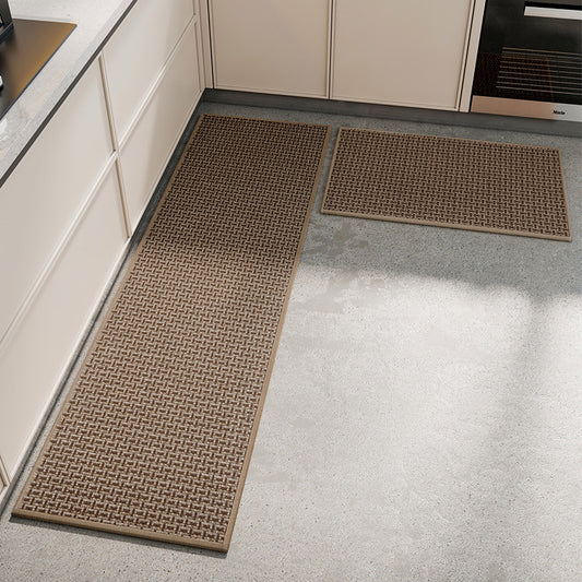 Woven Kitchen Mat – Absorbent, Dirt-Resistant, Non-Slip Runner in Brown